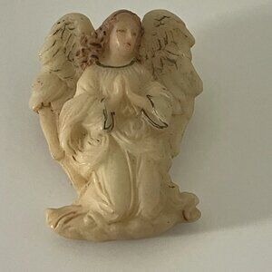 1994 Roman Inc. Praying Seraphim Angel Pin 1.5" Signature Label On Back Of Pin